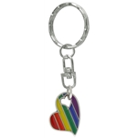 Rainbow Heart Key Chain